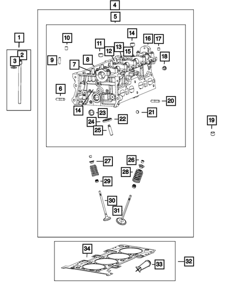 Cylinder Head for 2017 Chrysler 200 #2