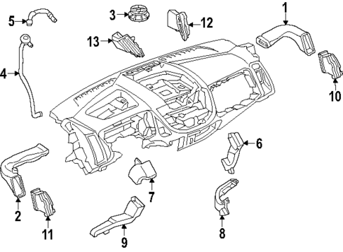 Ducts & Louver for 2024 Ford Transit-350 HD #0