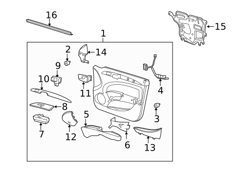 Front Door for 2011 Buick Lucerne #0