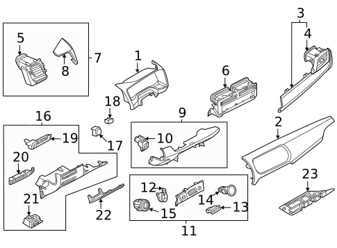Instrument Panel Components for 2025 Nissan Rogue #0
