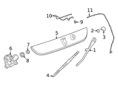 Wiper & Washer Components for 2025 Cadillac Escalade #1