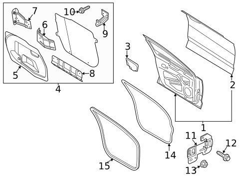 Door & Components for 2020 Ford SSV Plug-In Hybrid #0