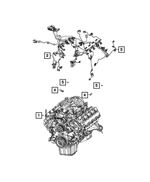 Wiring-Powertrain for 2018 Dodge Challenger #1