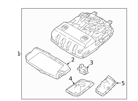 Overhead Console for 2021 Hyundai Tucson #0