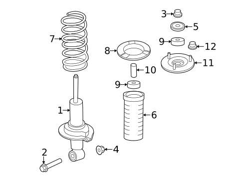 Struts & Components for 2012 INFINITI QX56 #1