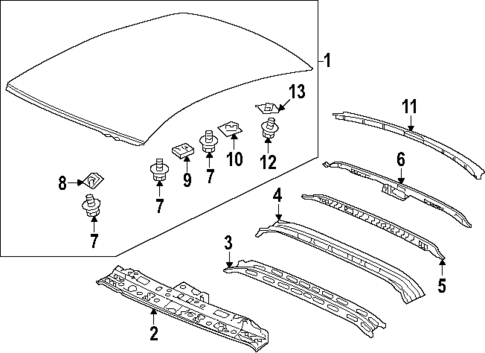 Roof & Components for 2023 Honda Accord #0
