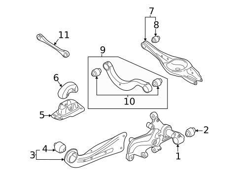 Rear Suspension for 2024 Audi A3 Quattro #1