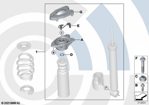 Rear Axle Suspension for 2020 Mini JCW ALL4 #3