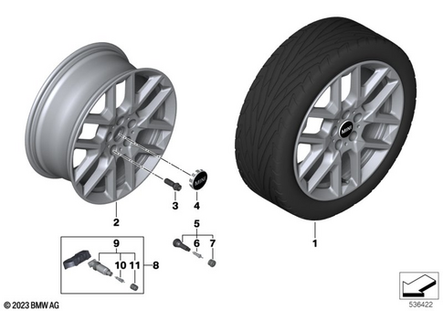 Light Alloy Rim for 2024 Mini Countryman SE ALL4 #3