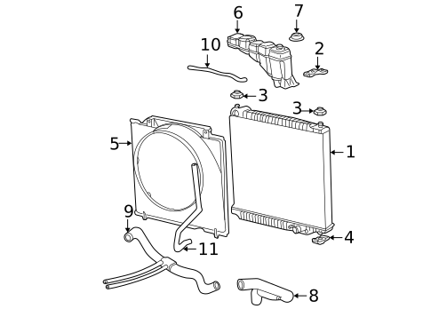 Radiator & Components for 2001 Ford F-250 Super Duty #0