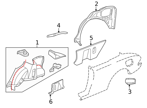 Inner Structure for 1996 Pontiac Sunfire #0