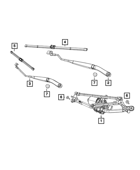 Wiper and Washer System for 2015 Fiat 500L #0