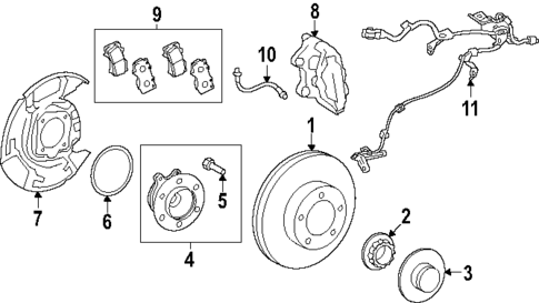 Brake Components for 2024 Toyota Land Cruiser #1