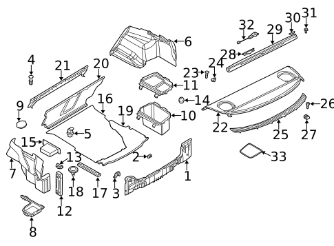 Interior Trim - Rear Body for 2000 BMW 323Ci #0