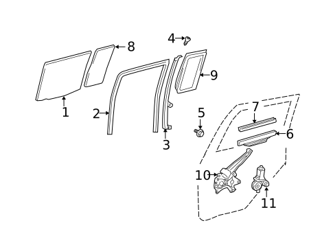Rear Door for 2004 Scion xB #1