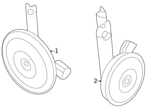 Horn for 2010 Kia Optima #0