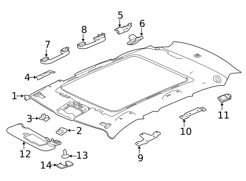Interior Trim - Roof for 2017 Jaguar XF #2