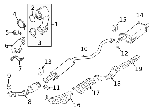 Exhaust Components for 2015 Nissan Juke #3
