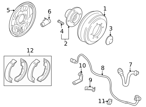 Anti-Lock Brakes for 2004 Mitsubishi Outlander #1