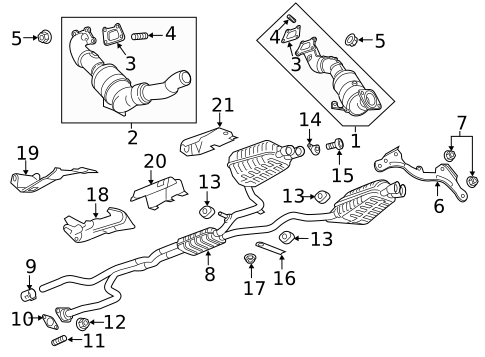 Exhaust Components for 2019 Cadillac CT6 #0