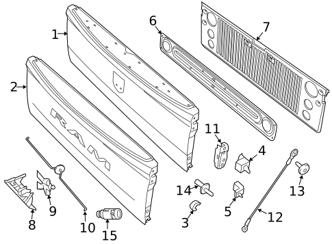 Tail Gate for 2013 Ram 1500 #2