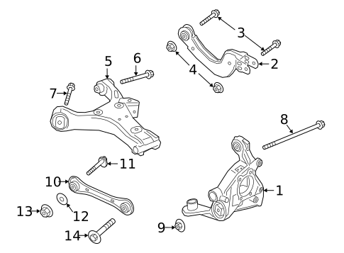 Rear Suspension for 2024 Lincoln Corsair #1
