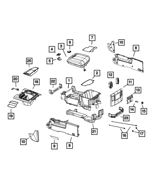 Consoles for 2018 Ram 2500 #0