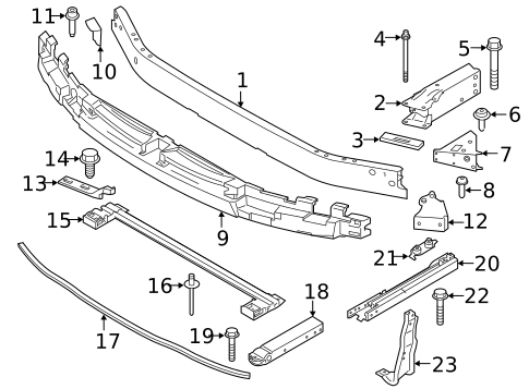 Bumper & Components - Front for 2019 BMW X1 #3