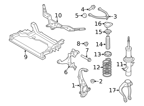 Suspension Components for 2013 INFINITI FX37 #6
