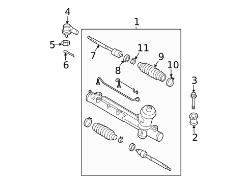 Steering Gear & Linkage for 2005 Mazda Tribute #0