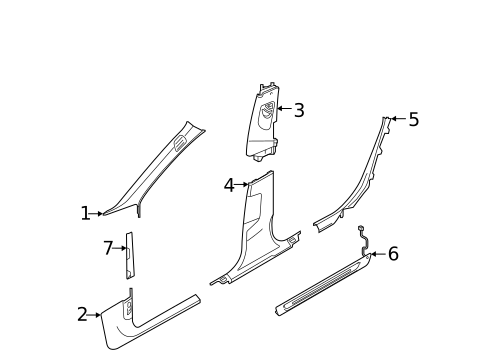 Interior Trim - Pillars for 2025 Audi RS6 Avant #0