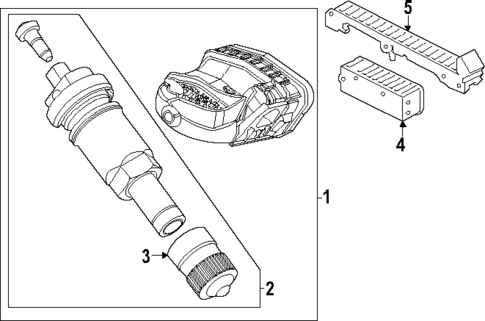 Tire Pressure Monitor Components for 2023 Ford F-450 Super Duty #0