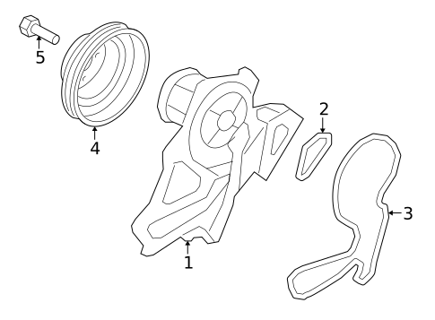 Water Pump for 2008 Kia Amanti #0