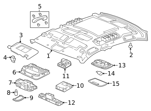 Interior Trim - Roof for 2017 Honda Civic #0