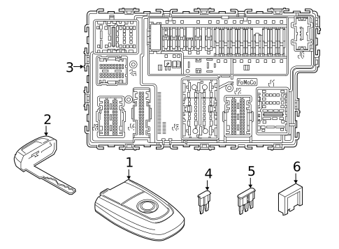 Keyless Entry Components for 2023 Ford Ranger #0