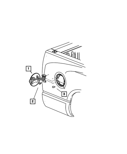 Pick-up Box and Fuel Filler Door for 2010 Dodge Ram 3500 #4