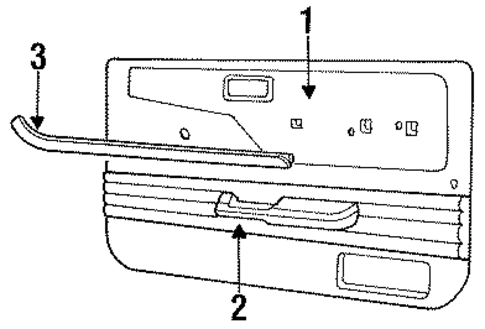 Interior Trim - Door for 1985 Ford Ranger #0