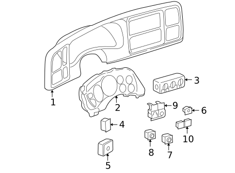 Switches for 2003 Cadillac Escalade ESV #1