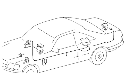Antitheft Alarm System for 1987 Mercedes-Benz 560SEC #1