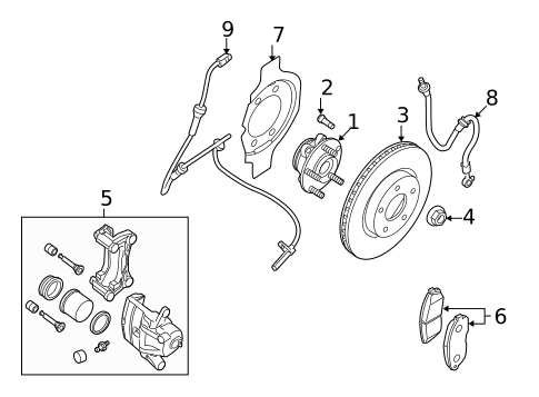 Anti-Lock Brakes for 2009 Nissan Altima #1