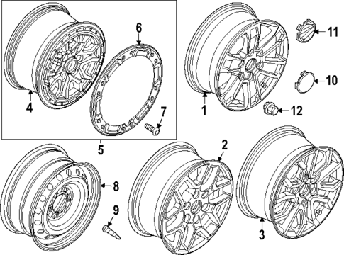 Wheels for 2025 Ford Ranger #0