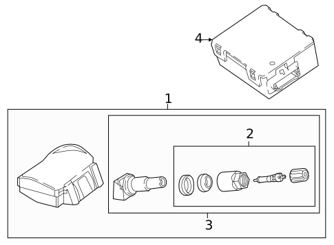 Tire Pressure Monitor Components for 2022 Land Rover Range Rover Sport #0