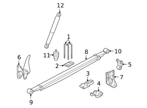 Rear Suspension for 2011 GMC Sierra 1500 #2