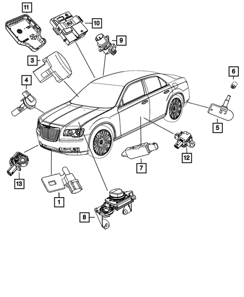 Sensors for 2013 Chrysler 300 #1