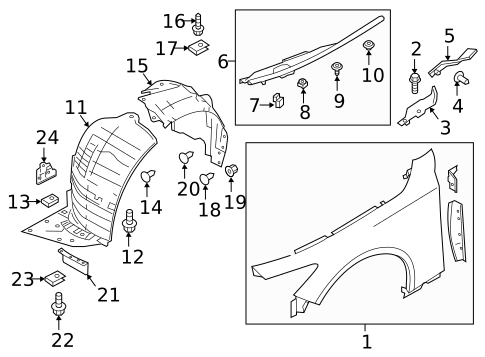 Fender & Components for 2020 INFINITI Q60 #0