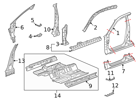 Rocker for 2010 Honda Accord #0
