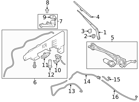 Wiper & Washer Components for 2011 INFINITI QX56 #0