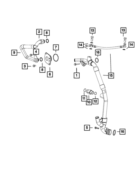 EGR Cooling System for 2015 Ram 3500 #0