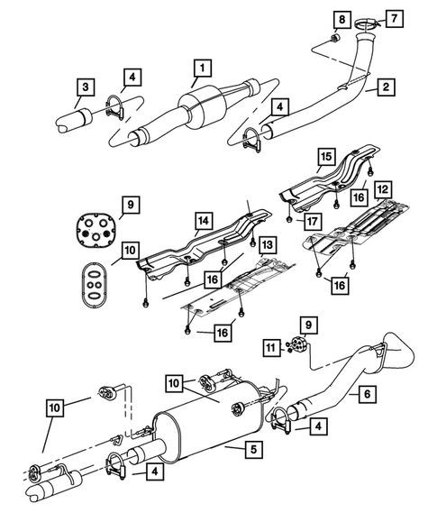 Exhaust System for 2009 Dodge Ram 3500 #3