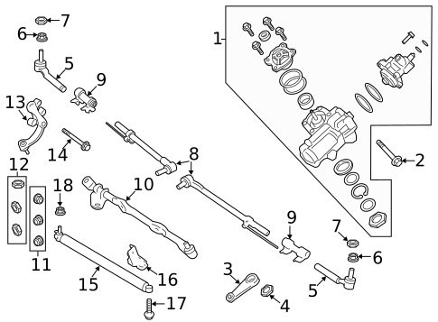 Steering Gear & Linkage for 2018 Ford F-250 Super Duty #0